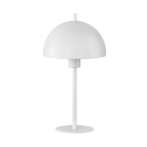 Bílá stolní lampa s kovovým stínidlem (výška 33,5 cm) Kia – Fischer & Honsel