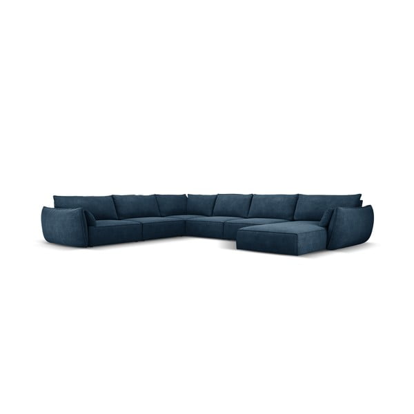 Tmavě modrá rohová pohovka (levý roh) Vanda – Mazzini Sofas-image-2