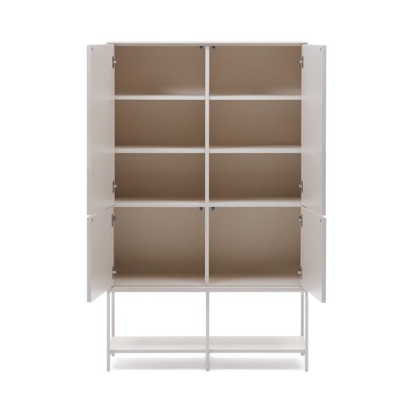 Bílá skříňka 98x160 cm Vedrana – Kave Home-image-3