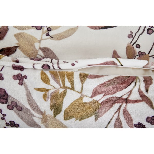 Bílo-hnědé povlečení na jednolůžko z mikroplyše 140x200 cm Ramita – My House-image-2