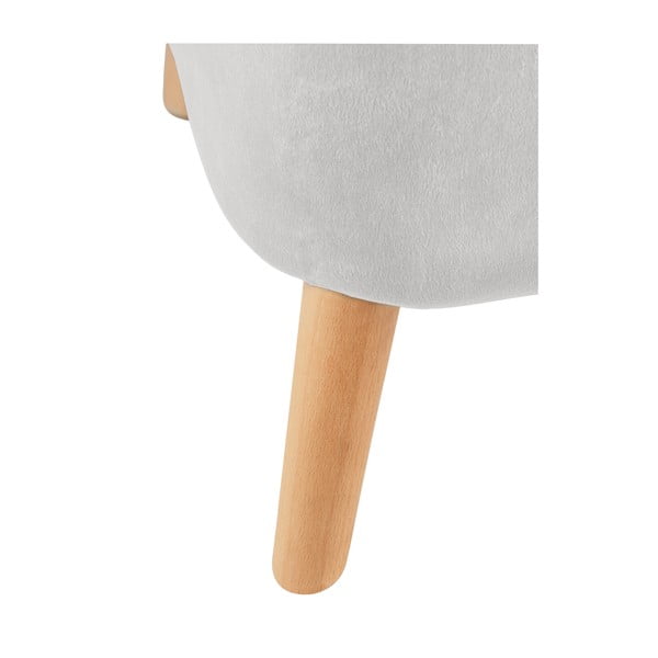Světle šedý sametový taburet – Wenko-image-4