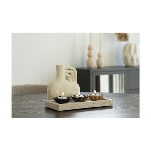 Kamenný dekorační tác 15x30,5 cm Travertine – House Nordic-image-1