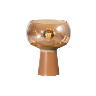 Oranžová kovová stolní lampa BePureHome, výška 28 cm
