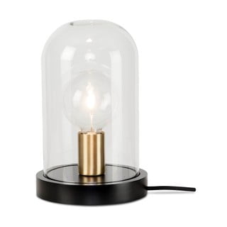 Černá stolní lampa se skleněným stínidlem (výška 30 cm) Seattle – it's about RoMi