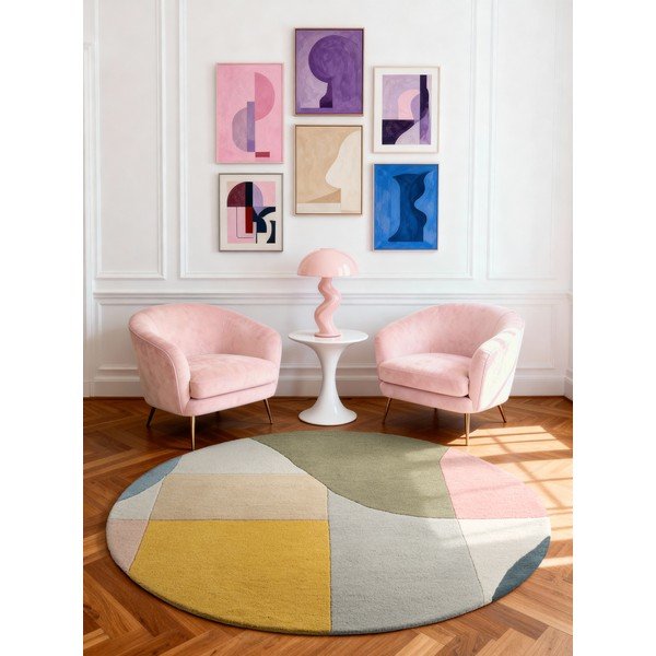 Ručně tkaný vlněný kulatý koberec ø 200 cm Westminster Curzon – Ted Baker-image-1