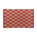 Oranžová/béžová koupelnová předložka do sprchy z bio bavlny 50x80 cm Retro – Mette Ditmer Denmark