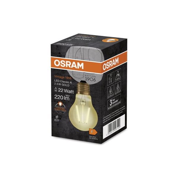 Teplá LED žárovka E27, 2,5 W – Candellux Lighting-image-2