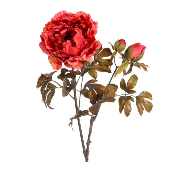 Umělá květina s červeným květem Ixia Peonia, výška 97,5 cm