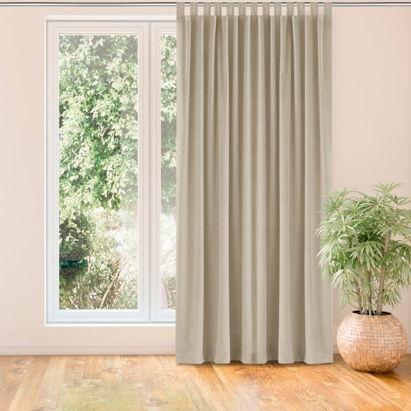 Krémový závěs 200x300 cm Vila – Homede-image-1