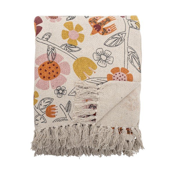 Deka s příměsí bavlny 130x160 cm Vivielle – Bloomingville