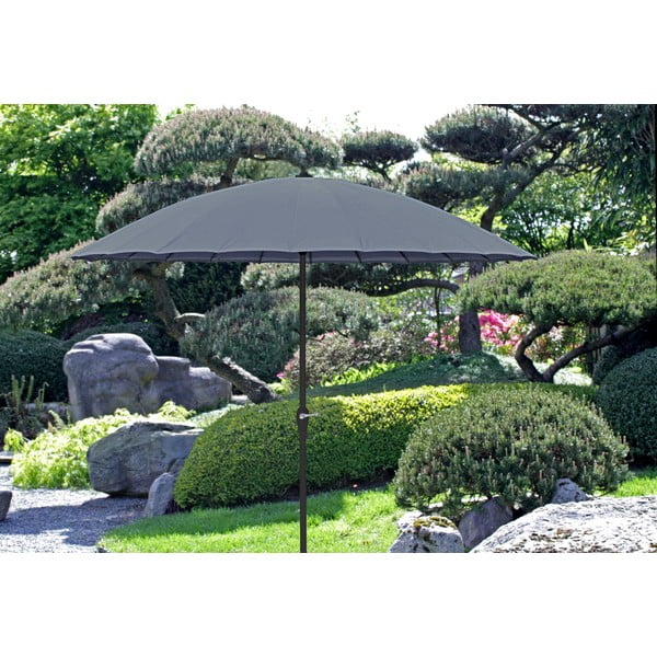 Šedý slunečník ø 260 cm – Garden Pleasure-image-3