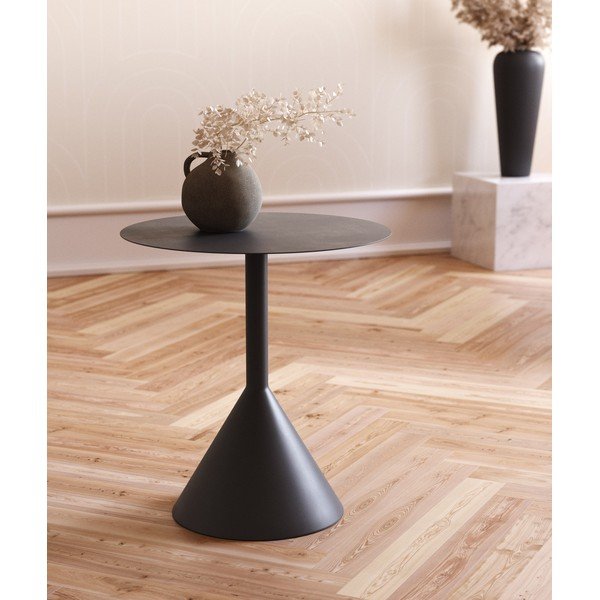 Kovový kulatý odkládací stolek ø 48 cm Yinan – Kave Home-image-1