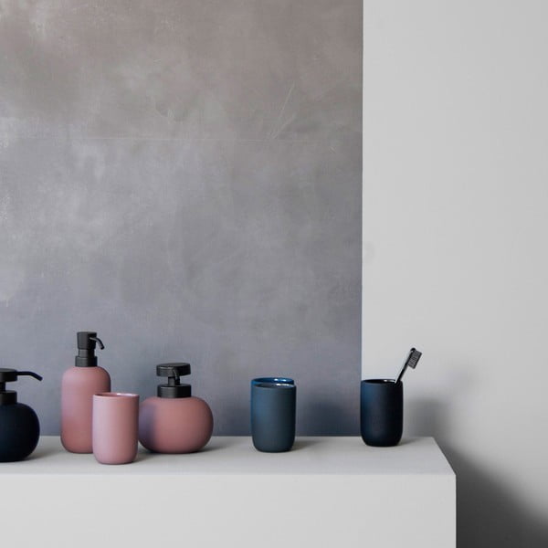 Antracitový keramický kelímek na zubní kartáčky Lotus – Mette Ditmer Denmark-image-2