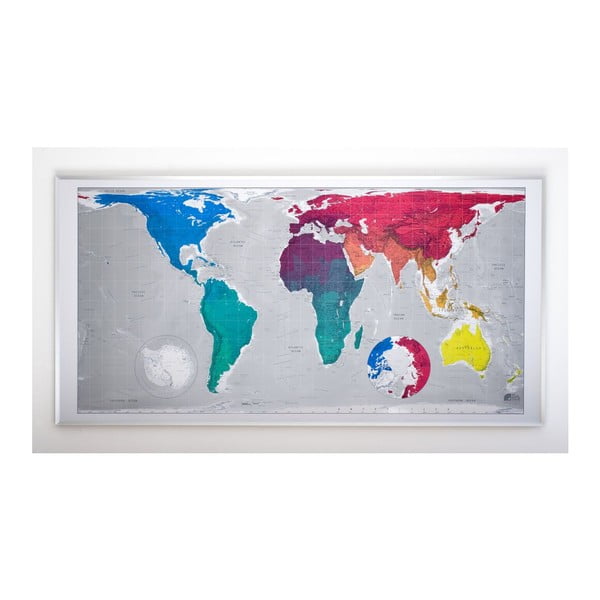 Magnetická mapa světa The Future Mapping Company, 196 x 100 cm