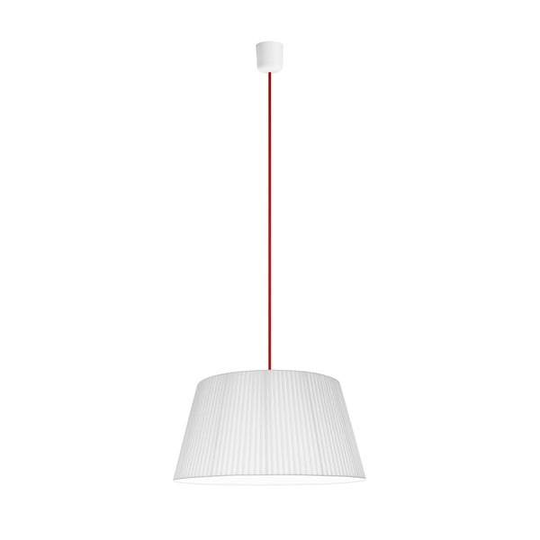 Světlo Kami L, bílá/červený kabel
