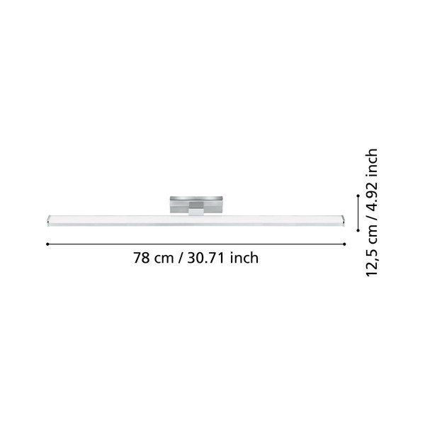 LED nástěnné svítidlo ve stříbrné barvě PANDELLA 1 – EGLO-image-2