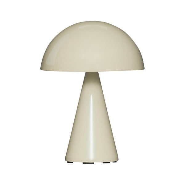 Krémová LED stmívatelná stolní lampa (výška 20 cm) Mush – Hübsch