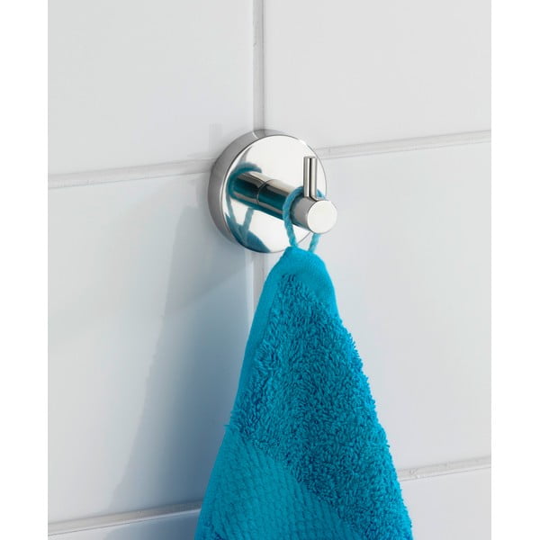 Nástěnný háček z nerezové oceli v leskle stříbrné barvě Bosio – Wenko-image-3