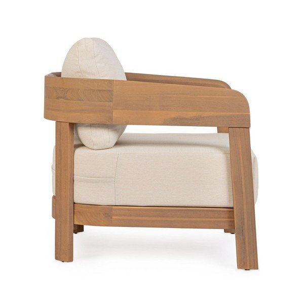 Dřevěné zahradní křeslo v přírodní barvě Pablo – Bizzotto-image-3