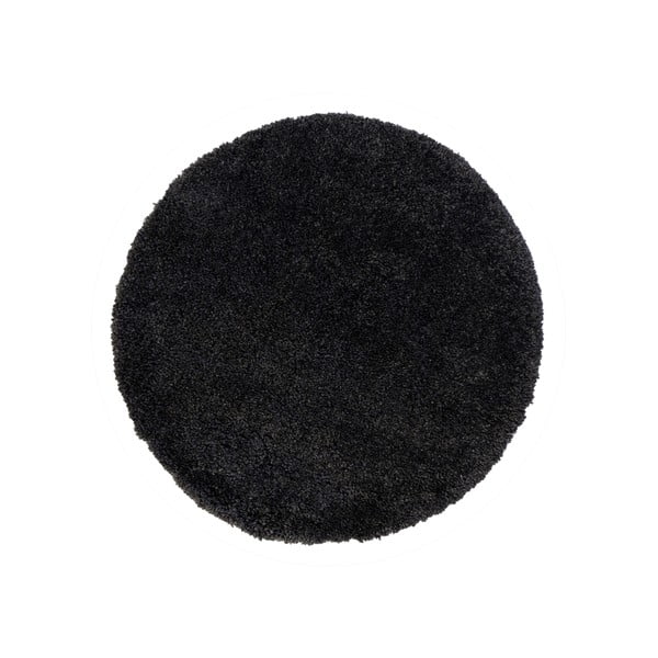 Černý koberec Flair Rugs Sparks, ⌀ 133 cm