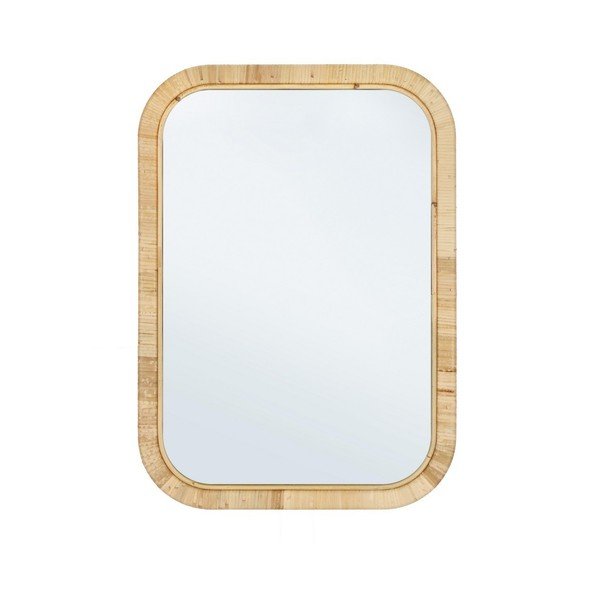 Nástěnné zrcadlo s ratanovým rámem 50x70 cm Hakima – Bizzotto
