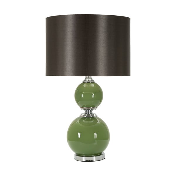 Zeleno-šedá stolní lampa s textilním stínidlem (výška 65 cm) Eva – Mauro Ferretti