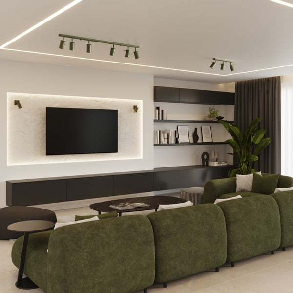 Zelené bodové svítidlo 6x45 cm Etna – Sollux-image-4