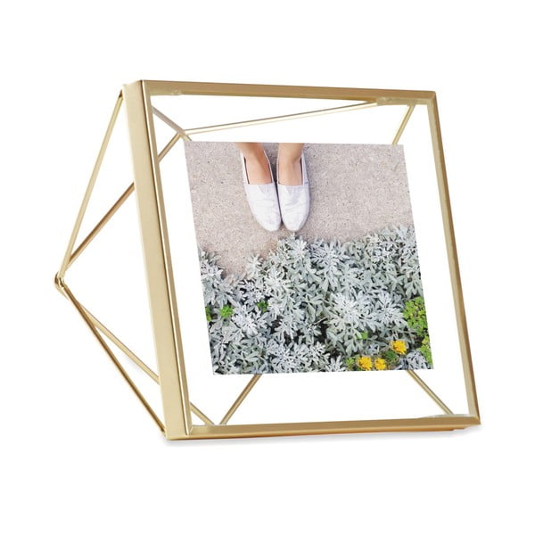 Rám ve zlaté barvě na fotografii o rozměru 10 x 10 cm Umbra Prisma-image-2