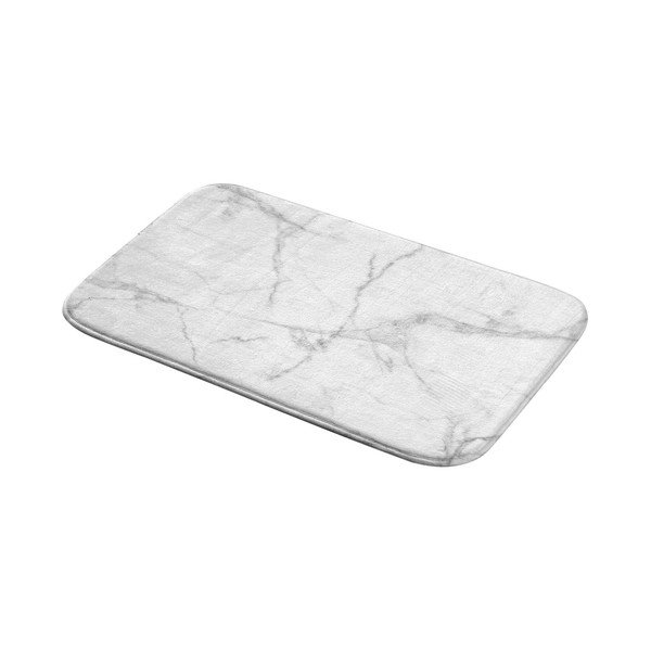 Bílá/šedá textilní koupelnová předložka 45x75 cm Marbre – douceur d'intérieur-image-2