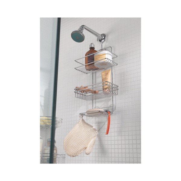Závěsný stojan do sprchy z nerezové oceli Metaltex, výška 48 cm-image-2