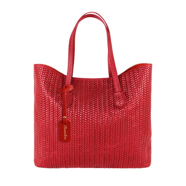 Červená kožená kabelka Maison Bag Ginnie