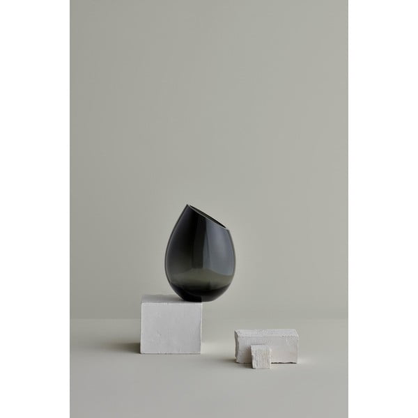 Zelená skleněná váza Blomus Raindrop, výška 24 cm-image-1