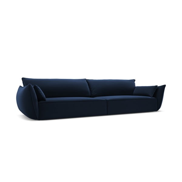 Tmavě modrá sametová pohovka 248 cm Vanda – Mazzini Sofas-image-2