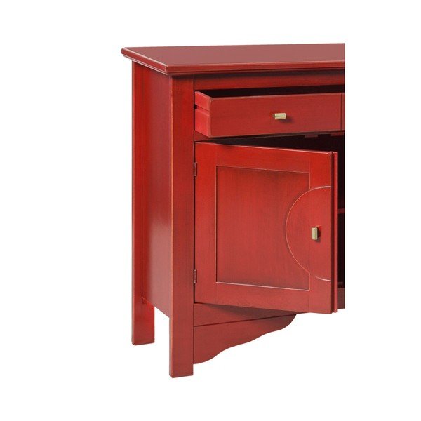Červený příborník Evergreen House Credenza-image-2