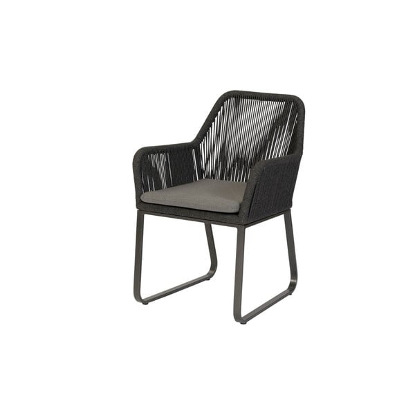 Černo-šedá kovová zahradní židle Plaza – Exotan