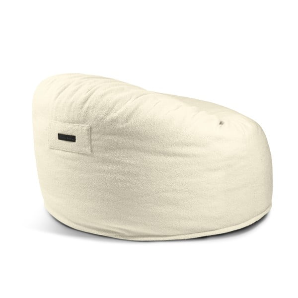 Hnědý sedací vak z textilie bouclé Om 110 – SLOWDOWN-image-4