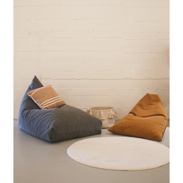 Dětský sedací vak v terakotové barvě Cleo Toffee – Lorena Canals-image-1