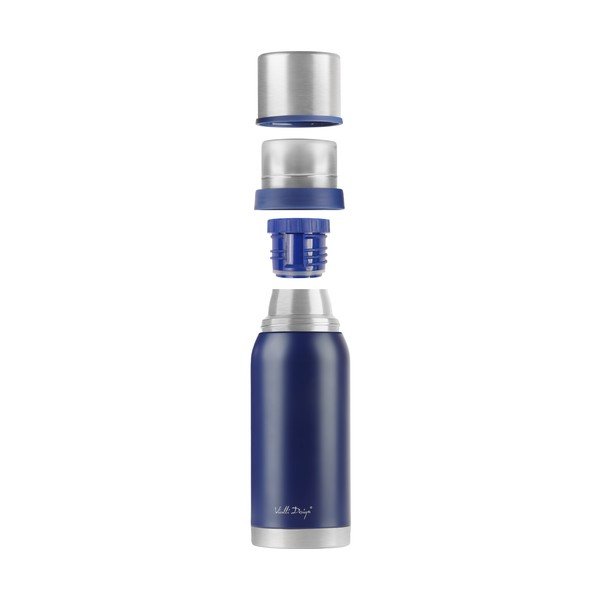 Tmavě modrý cestovní termohrnek Vialli Design Fuori, 1 l-image-3