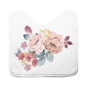 Bílá/růžová WC koupelnová předložka 45x45 cm Jayana – douceur d'intérieur