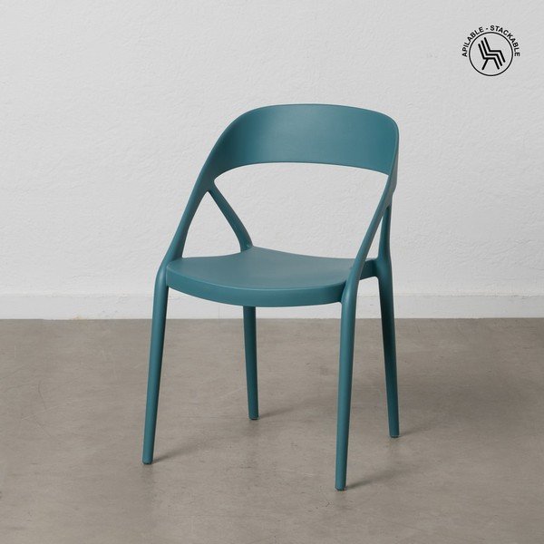 Modré plastové jídelní židle v sadě 2 ks – Ixia-image-2