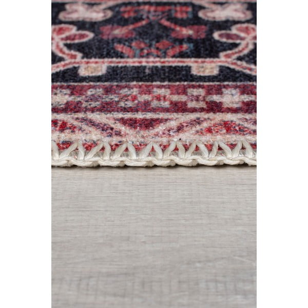 Vínový pratelný koberec s příměsí recyklovaných vláken 80x150 cm Windsor – Flair Rugs-image-4