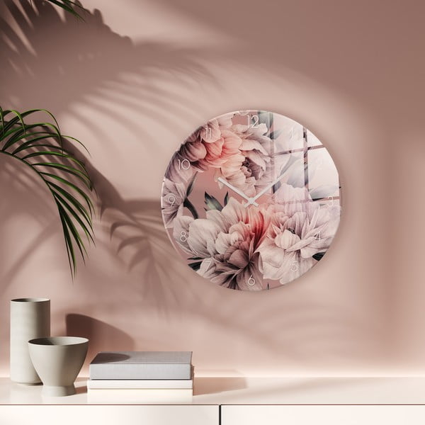 Skleněné nástěnné hodiny ø 30 cm - Styler-image-2