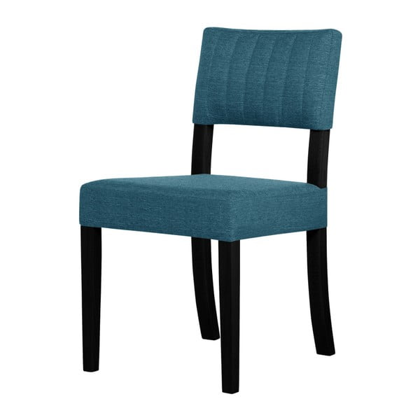Tyrkysová židle s černými nohami Ted Lapidus Maison Néroli