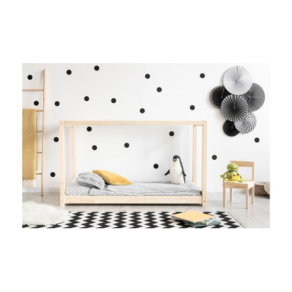 Domečková postel z borovicového dřeva Adeko Mila KM, 90 x 140 cm-image-1
