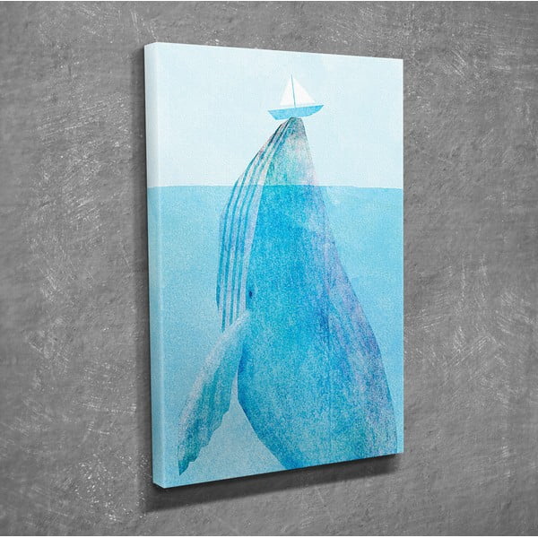 Nástěnný obraz na plátně Whale, 30 x 40 cm-image-3