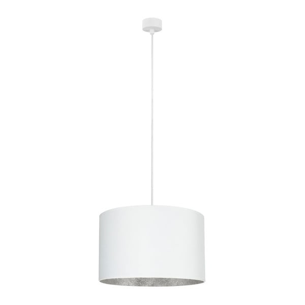 Bílé stropní svítidlo s vnitřkem ve stříbrné barvě Sotto Luce Mika, ⌀ 40 cm