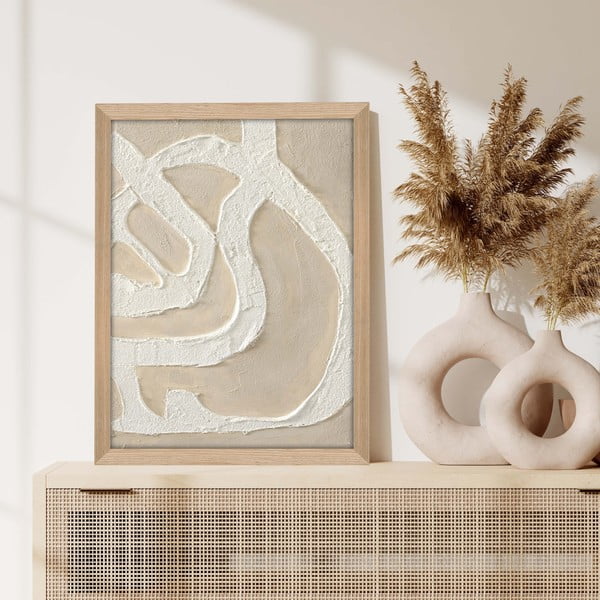 Ručně malovaný obraz 32,5x42,5 cm Raw organic – Malerifabrikken-image-1