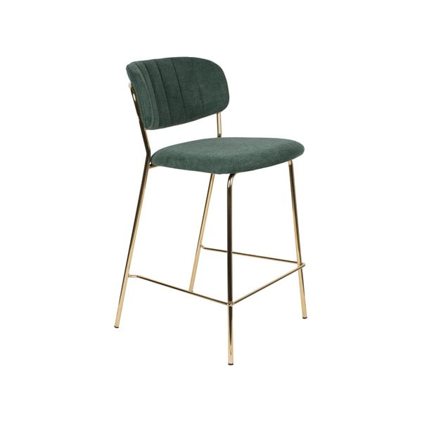 Tmavě zelené barové židle v sadě 2 ks 89 cm Jolien – White Label-image-2