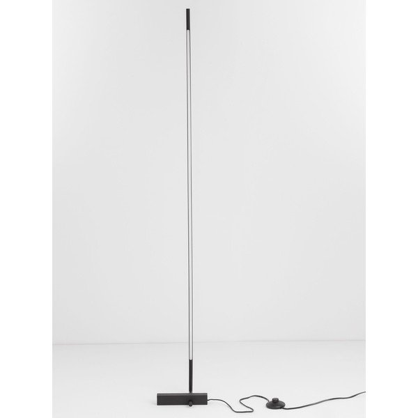 Černá kovová LED stojací lampa se stínidlem z akrylového skla (výška 140 cm) Raccio – Nova Luce-image-4