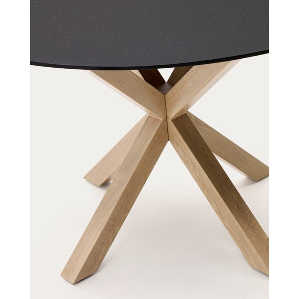 Kulatý jídelní stůl se skleněnou deskou ø 120 cm Argo – Kave Home-image-4